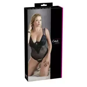 Plus Size Strip Body i Nylon med Similisten