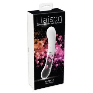 Liaison G-Spot Silikone og Glas Vibrator med LED Lys