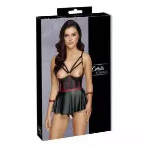 Wetlook Longline BH med nederdel, Trusser og Armlænker