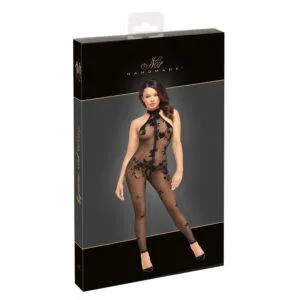 Noir Off-the-shoulder jumpsuit i Transparent med Print