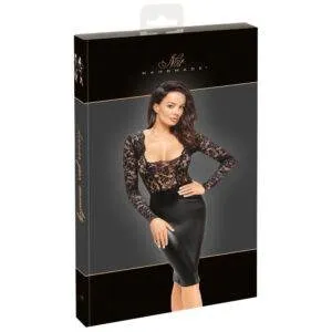 Noir Wetlook og Blonde Kjole