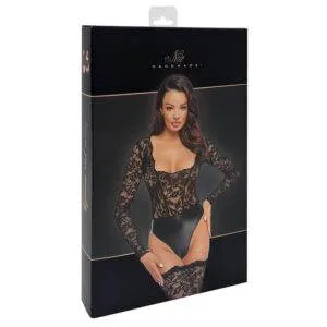 Noir Wetlook og Blonde Body med Skridt Lynlås