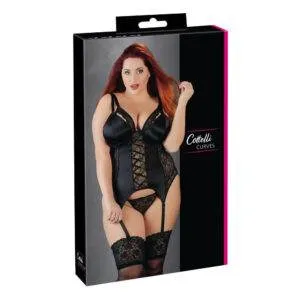 Plus Size Blonde Bustier med Aftagelige Skåle