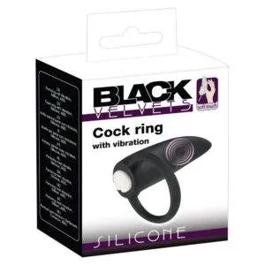 Black Velvets Silikone Penisring med Vibrator