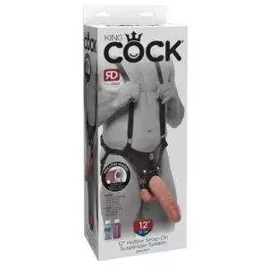 King Cock Strap-On Dildo og Penis Sleeve med Realistisk Look
