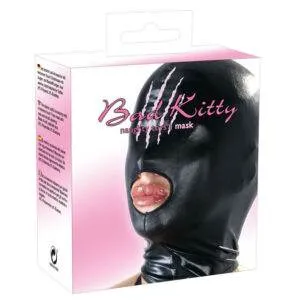 Bad Kitty Maske i Sort Wetlook