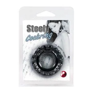 Penisring Steely Cockring med Testikelring