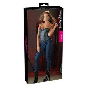 Corsage i Wetlook med Spænder