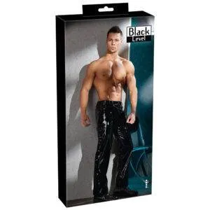 Herre Lakbukser i Sort