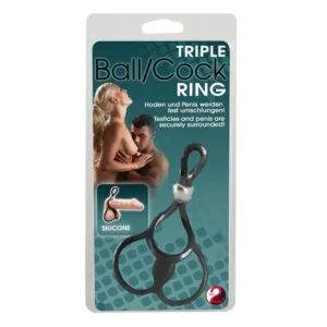Penisring Triple Ball & Cock Ring med Testikelringe