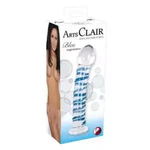 Glas Dildo Arts Clair Bleu