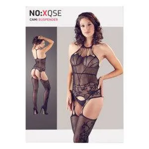 One-Piece Net Lingeri Sæt filigran Mønster