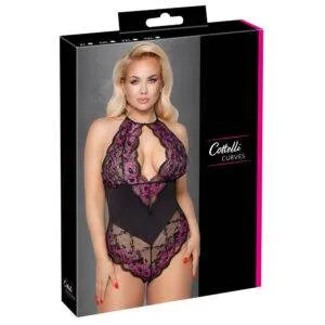Plus Size Blonde Body i Pink og Sort