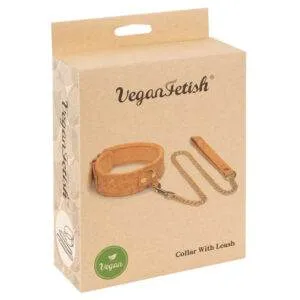 Vegan Fetish Halslænke med Snor