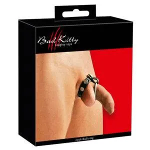 Læder elskovsrem med 3 penisringe