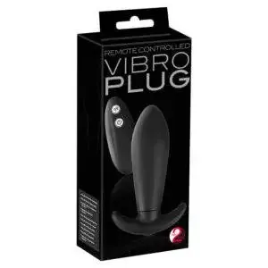 Vibrator anal plug med fjernbetjening