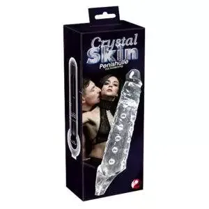 Crystal Skin Penishylster med Testikelring