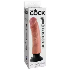 King Cock 9 Inch Vibrator med Sugekop