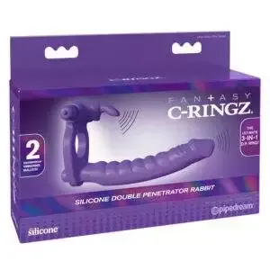 Fantasy C-Ringz Double Penetrator Vibrator Penisring og Anal Dildo