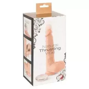 Natural Thrusting Vibe Støde Vibrator Med Trådløs Fjernbetjening