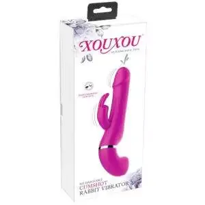 XOUXOU Cumshot Rabbit Vibrator med Sprøjte Funktion
