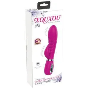XOUXOU Rabbit Vibrator med Silikoneovertræk